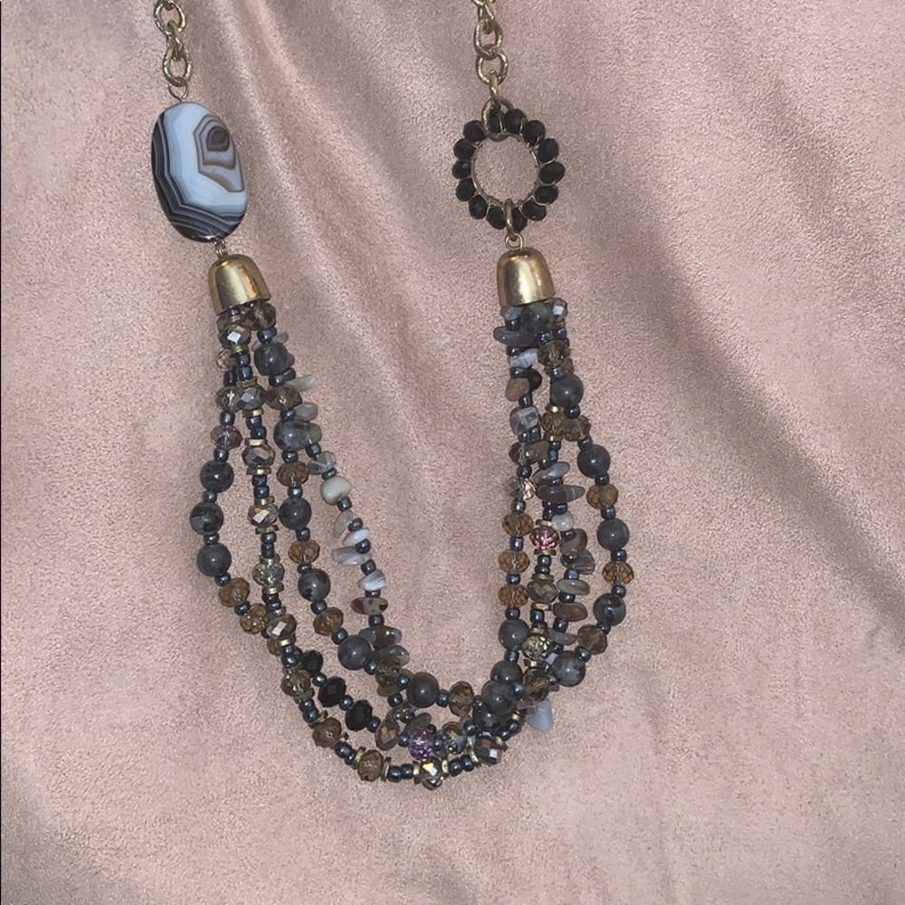 Beautiful grey tone necklace